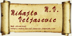 Mihajlo Veljašević vizit kartica
